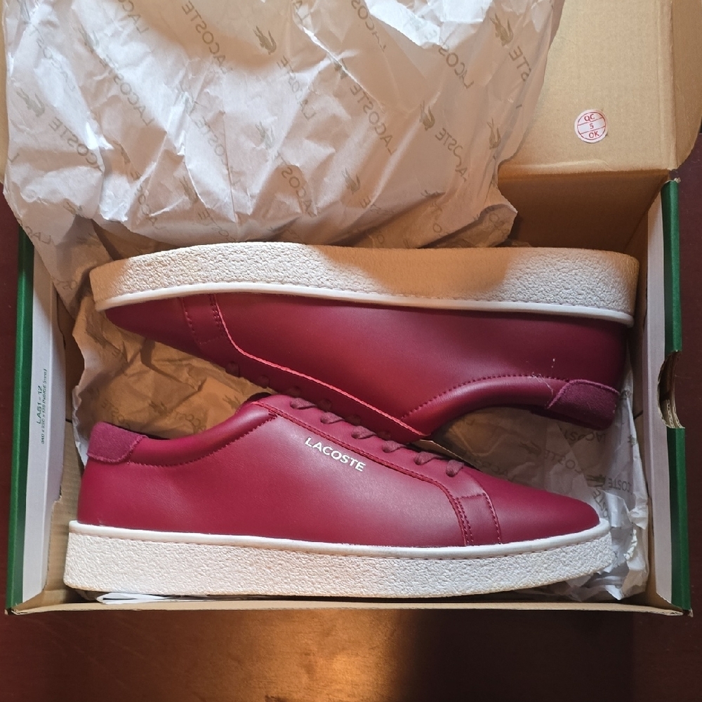 Lacoste Men's Burgundy Sneakers - Picture 8 of 13